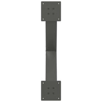 Kavos staliuko kojelės, 2 vnt., antracito spalvos, 70x(42 - 43) cm, plienas - Namų Idėja