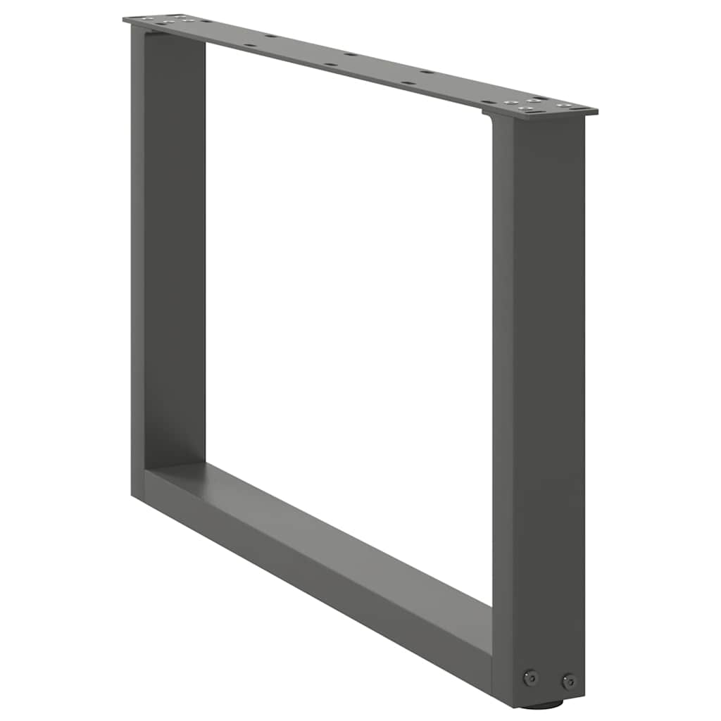 Kavos staliuko kojelės, 2 vnt., antracito spalvos, 70x(42 - 43) cm, plienas - Namų Idėja