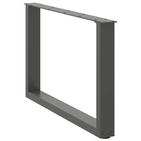 Kavos staliuko kojelės, 2 vnt., antracito spalvos, 70x(42 - 43) cm, plienas - Namų Idėja