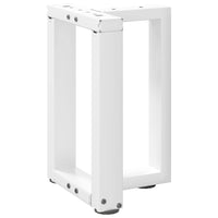 Kavos staliuko kojelės, 2 vnt., baltos, 28x25x(42 - 43) cm, plienas, T formos - Namų Idėja