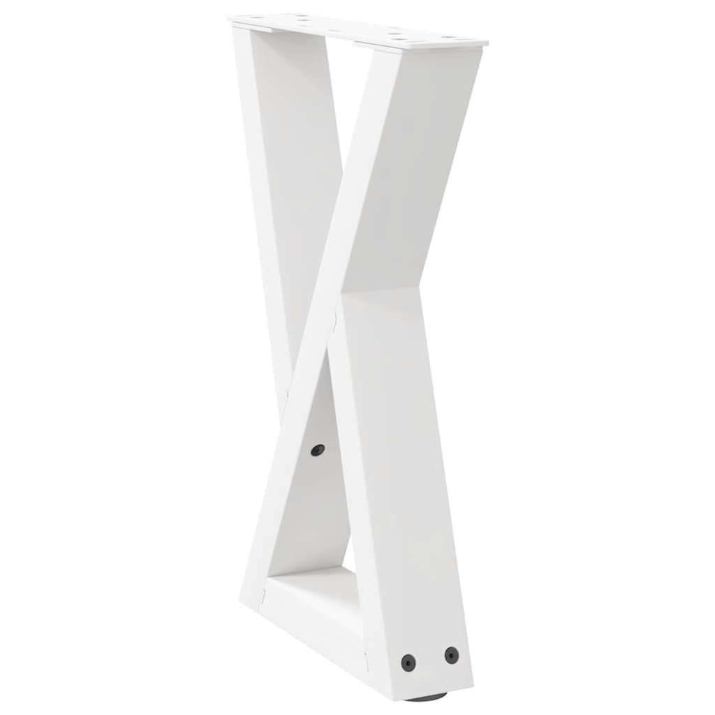 Kavos staliuko kojelės, 2 vnt., baltos, 28x(42 - 43,3) cm, plienas - Namų Idėja