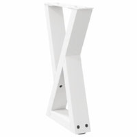 Kavos staliuko kojelės, 2 vnt., baltos, 28x(42 - 43,3) cm, plienas - Namų Idėja