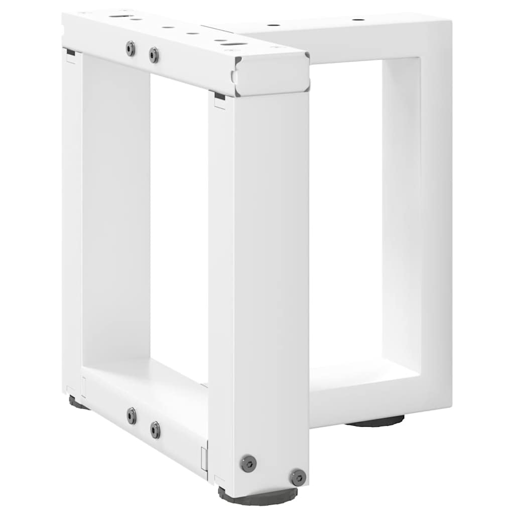 Kavos staliuko kojelės, 2 vnt., baltos, 30x25x(30 - 31) cm, plienas, T formos - Namų Idėja
