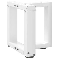 Kavos staliuko kojelės, 2 vnt., baltos, 30x25x(30 - 31) cm, plienas, T formos - Namų Idėja