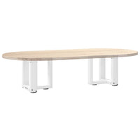 Kavos staliuko kojelės, 2 vnt., baltos, 30x25x(30 - 31) cm, plienas, T formos - Namų Idėja