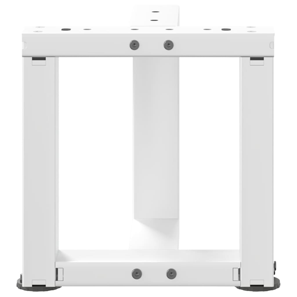Kavos staliuko kojelės, 2 vnt., baltos, 30x25x(30 - 31) cm, plienas, T formos - Namų Idėja