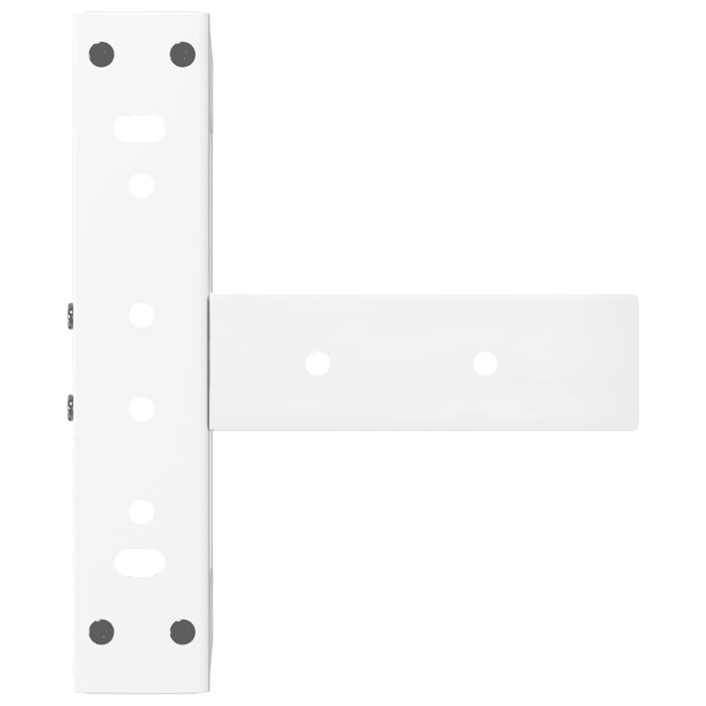 Kavos staliuko kojelės, 2 vnt., baltos, 30x25x(30 - 31) cm, plienas, T formos - Namų Idėja