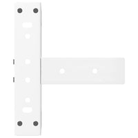 Kavos staliuko kojelės, 2 vnt., baltos, 30x25x(30 - 31) cm, plienas, T formos - Namų Idėja