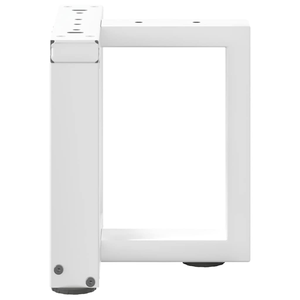 Kavos staliuko kojelės, 2 vnt., baltos, 30x25x(30 - 31) cm, plienas, T formos - Namų Idėja