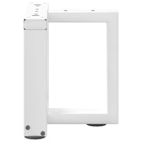 Kavos staliuko kojelės, 2 vnt., baltos, 30x25x(30 - 31) cm, plienas, T formos - Namų Idėja