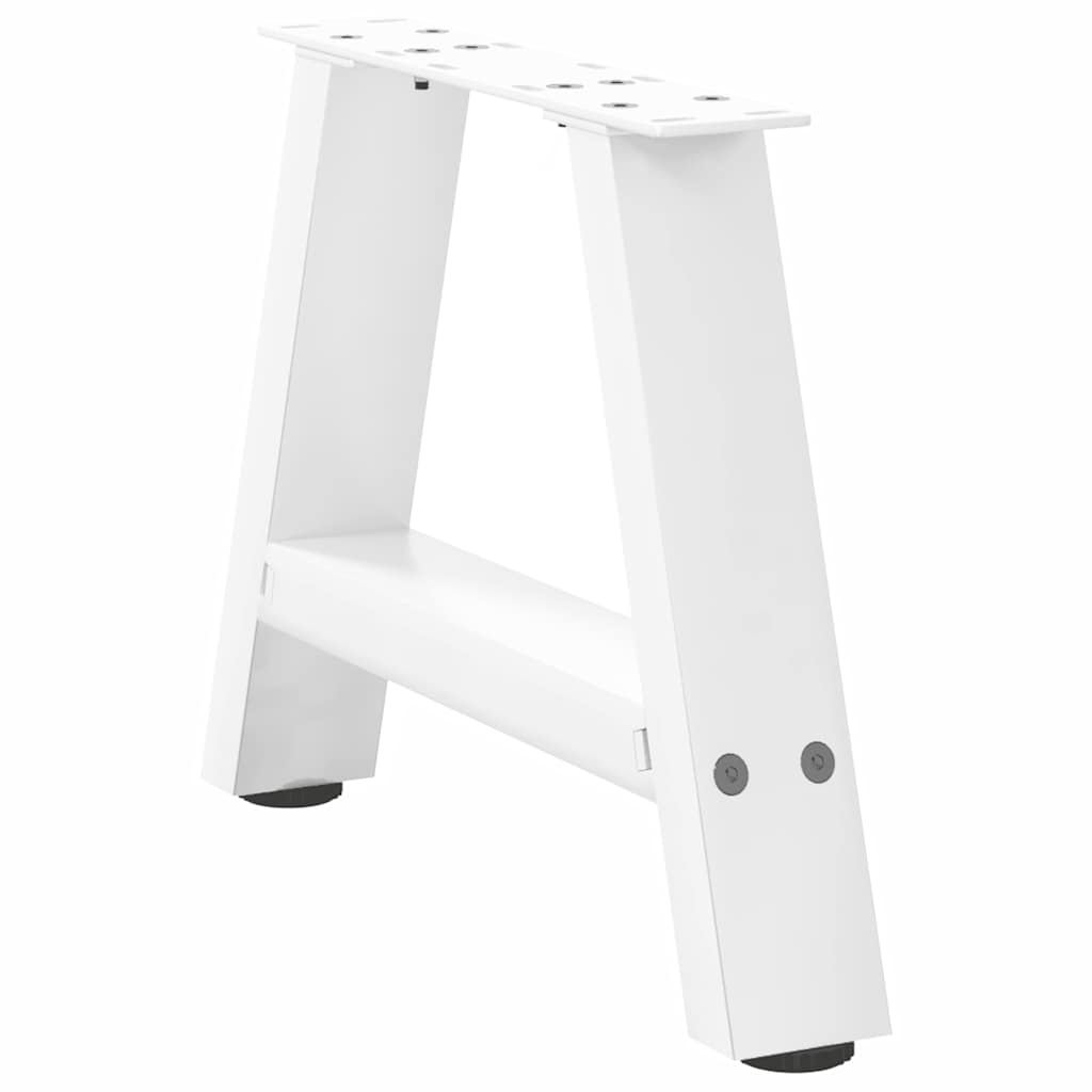 Kavos staliuko kojelės, 2 vnt., baltos, 30x(30 - 31) cm, plienas, A formos - Namų Idėja