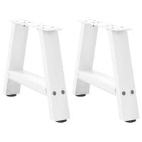 Kavos staliuko kojelės, 2 vnt., baltos, 30x(30 - 31) cm, plienas, A formos - Namų Idėja