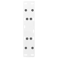 Kavos staliuko kojelės, 2 vnt., baltos, 30x(30 - 31) cm, plienas, A formos - Namų Idėja