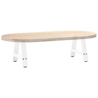 Kavos staliuko kojelės, 2 vnt., baltos, 30x(30 - 31) cm, plienas, A formos - Namų Idėja