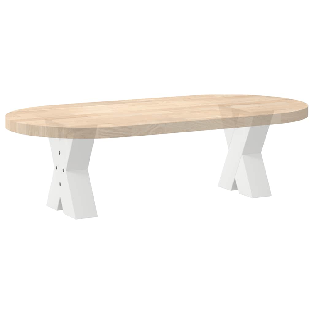 Kavos staliuko kojelės, 2 vnt., baltos, 30x(30 - 31) cm, plienas, X formos - Namų Idėja