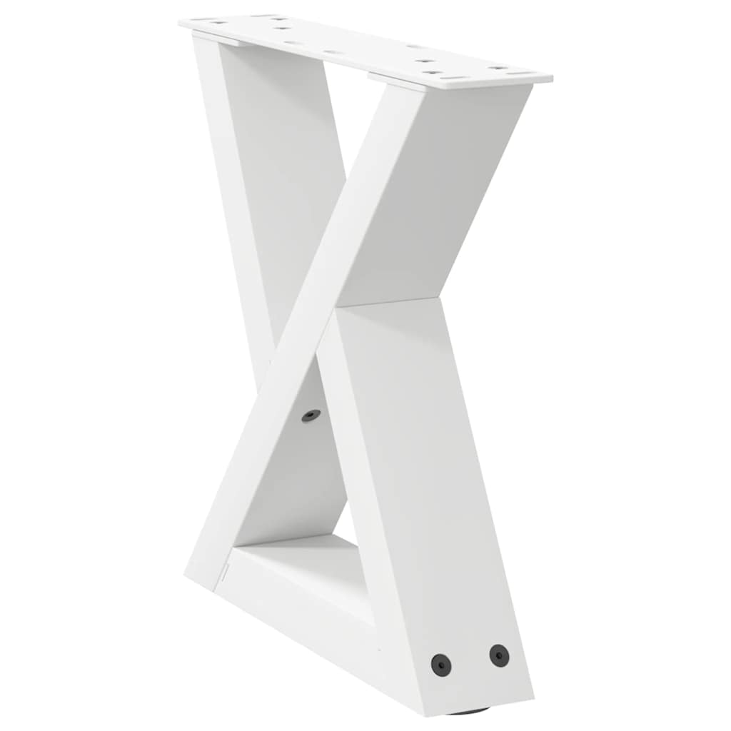Kavos staliuko kojelės, 2 vnt., baltos, 30x(30 - 31,3) cm, plienas - Namų Idėja