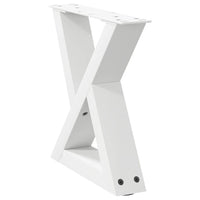 Kavos staliuko kojelės, 2 vnt., baltos, 30x(30 - 31,3) cm, plienas - Namų Idėja