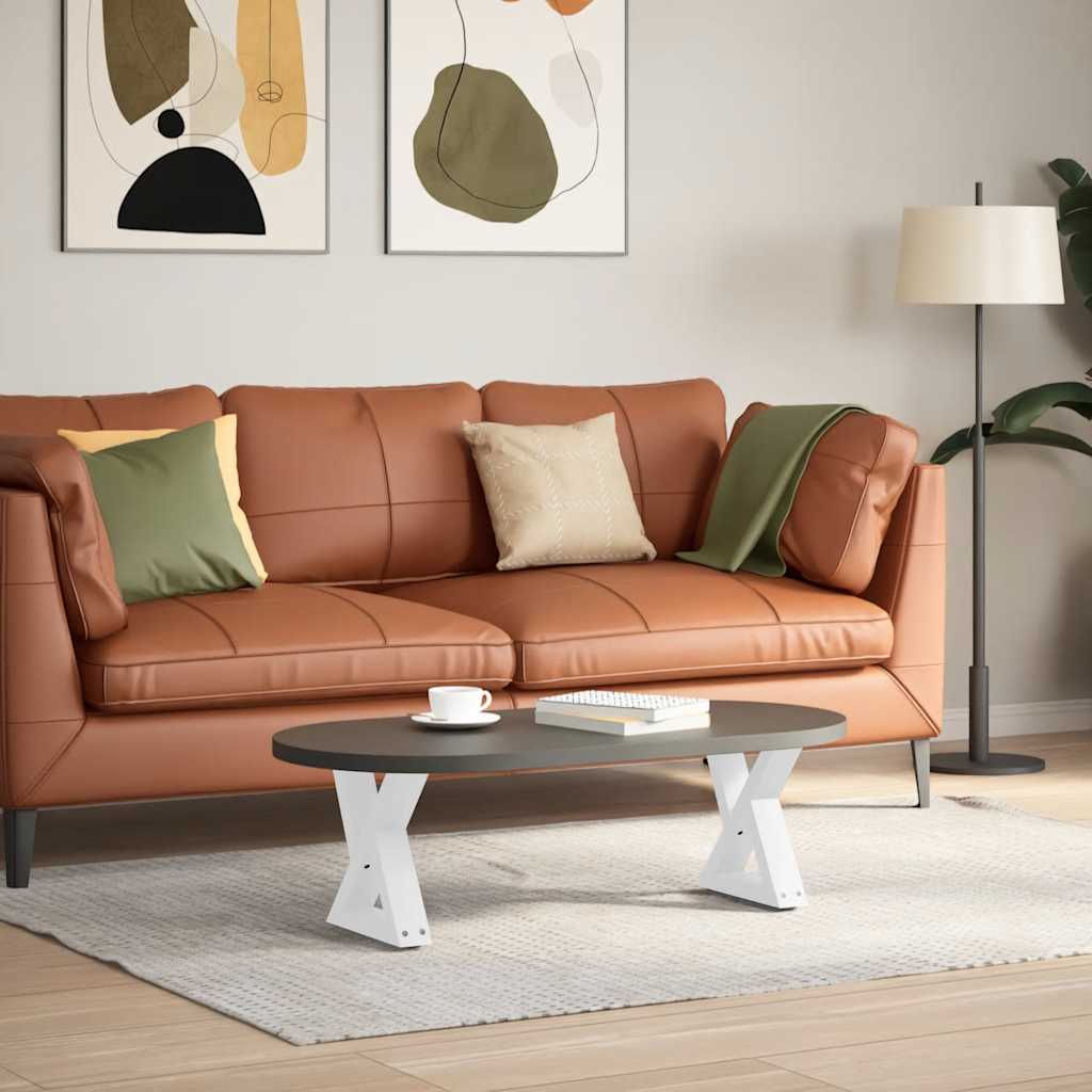 Kavos staliuko kojelės, 2 vnt., baltos, 30x(30 - 31,3) cm, plienas - Namų Idėja