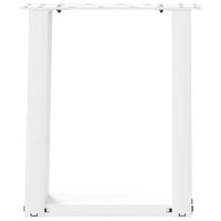Kavos staliuko kojelės, 2 vnt., baltos, 38x(42 - 43) cm, plienas, U formos - Namų Idėja