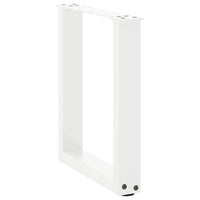 Kavos staliuko kojelės, 2 vnt., baltos, 38x(42 - 43) cm, plienas, U formos - Namų Idėja