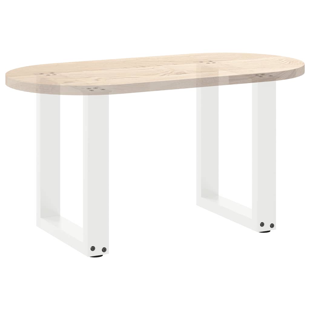 Kavos staliuko kojelės, 2 vnt., baltos, 38x(42 - 43) cm, plienas, U formos - Namų Idėja