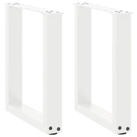 Kavos staliuko kojelės, 2 vnt., baltos, 38x(42 - 43) cm, plienas, U formos - Namų Idėja