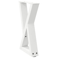 Kavos staliuko kojelės, 2 vnt., baltos, 38x(42 - 43,3) cm, plienas - Namų Idėja