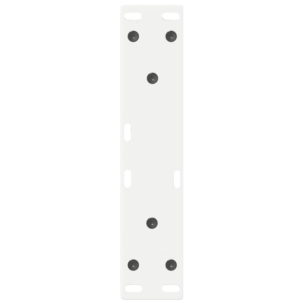 Kavos staliuko kojelės, 2 vnt., baltos, 38x(42 - 43,3) cm, plienas - Namų Idėja