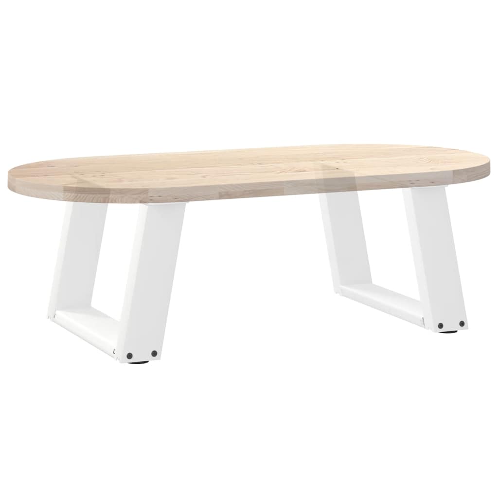 Kavos staliuko kojelės, 2 vnt., baltos, 40x(30 - 31) cm, plienas, U formos - Namų Idėja