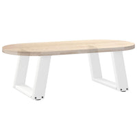 Kavos staliuko kojelės, 2 vnt., baltos, 40x(30 - 31) cm, plienas, U formos - Namų Idėja