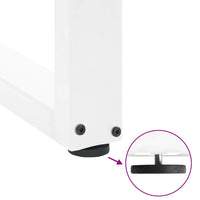 Kavos staliuko kojelės, 2 vnt., baltos, 50x(30 - 31) cm, plienas, U formos - Namų Idėja