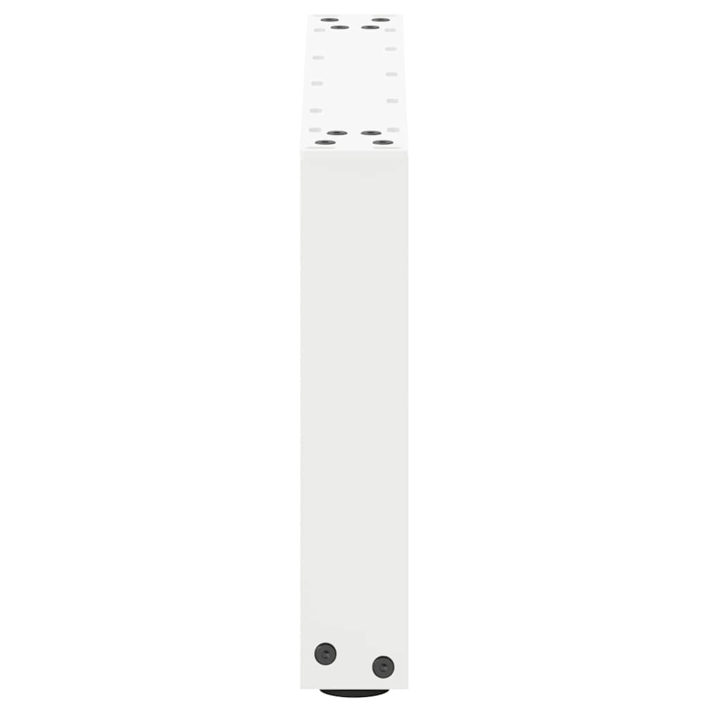 Kavos staliuko kojelės, 2 vnt., baltos, 50x(30 - 31) cm, plienas, U formos - Namų Idėja