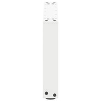 Kavos staliuko kojelės, 2 vnt., baltos, 50x(30 - 31) cm, plienas, U formos - Namų Idėja