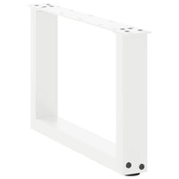Kavos staliuko kojelės, 2 vnt., baltos, 50x(30 - 31) cm, plienas, U formos - Namų Idėja