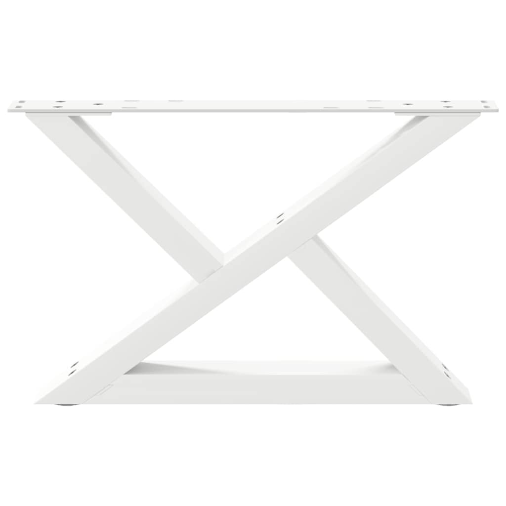 Kavos staliuko kojelės, 2 vnt., baltos, 50x(30 - 31,3) cm, plienas - Namų Idėja