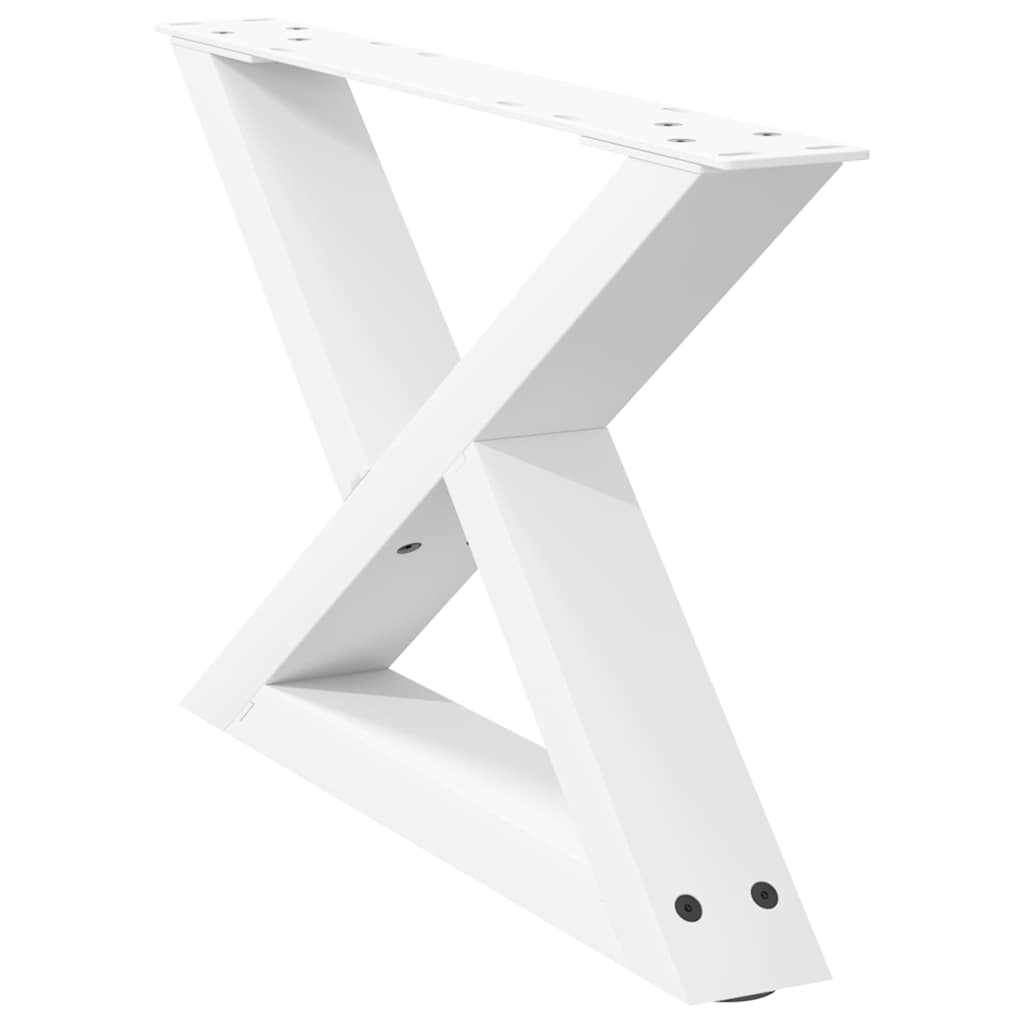 Kavos staliuko kojelės, 2 vnt., baltos, 50x(30 - 31,3) cm, plienas - Namų Idėja