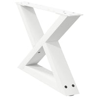 Kavos staliuko kojelės, 2 vnt., baltos, 50x(30 - 31,3) cm, plienas - Namų Idėja