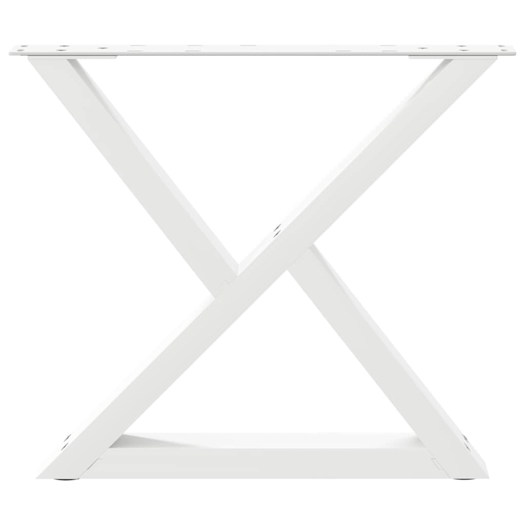 Kavos staliuko kojelės, 2 vnt., baltos, 50x(42 - 43,3) cm, plienas - Namų Idėja