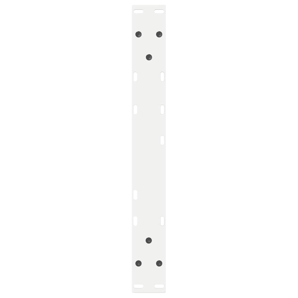 Kavos staliuko kojelės, 2 vnt., baltos, 50x(42 - 43,3) cm, plienas - Namų Idėja