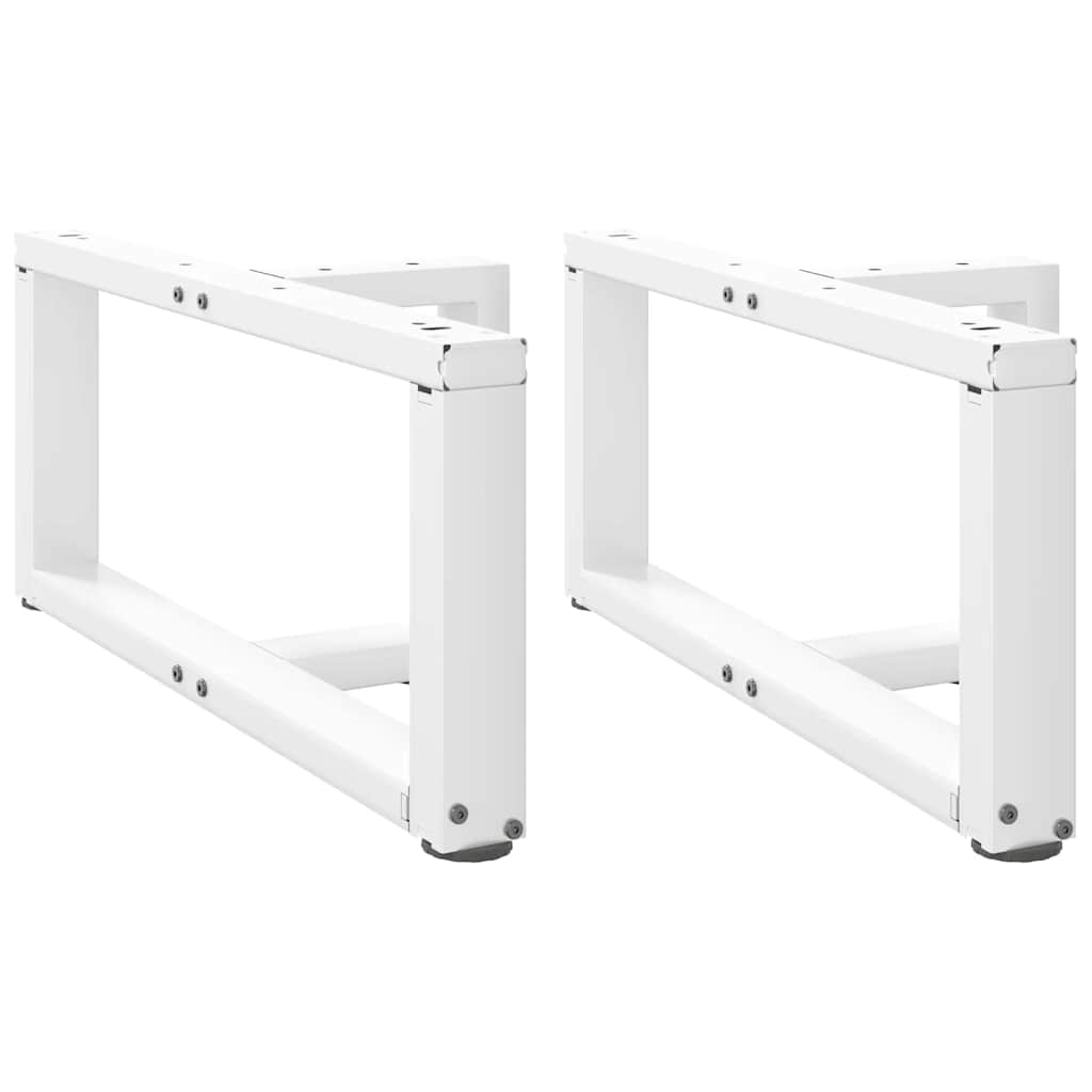 Kavos staliuko kojelės, 2 vnt., baltos, 60x25x(30 - 31) cm, plienas - Namų Idėja
