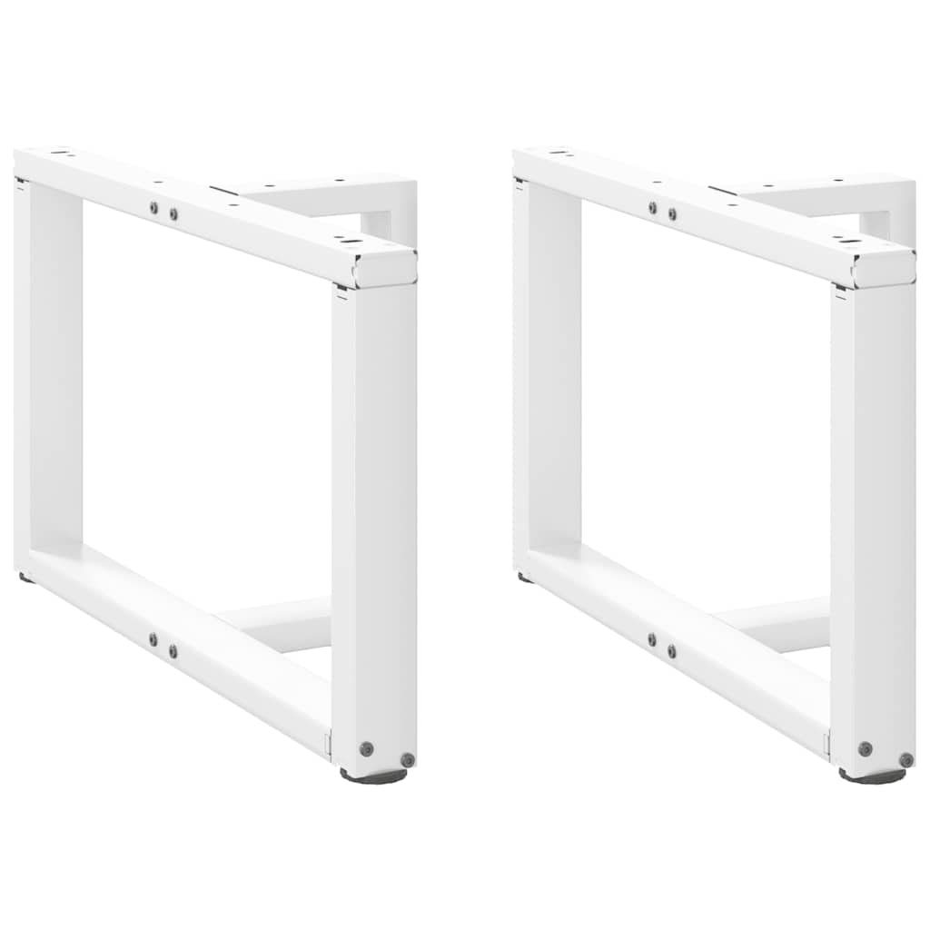 Kavos staliuko kojelės, 2 vnt., baltos, 60x25x(42 - 43) cm, plienas - Namų Idėja