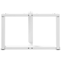 Kavos staliuko kojelės, 2 vnt., baltos, 60x25x(42 - 43) cm, plienas - Namų Idėja