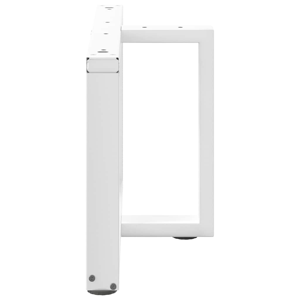 Kavos staliuko kojelės, 2 vnt., baltos, 60x25x(42 - 43) cm, plienas - Namų Idėja