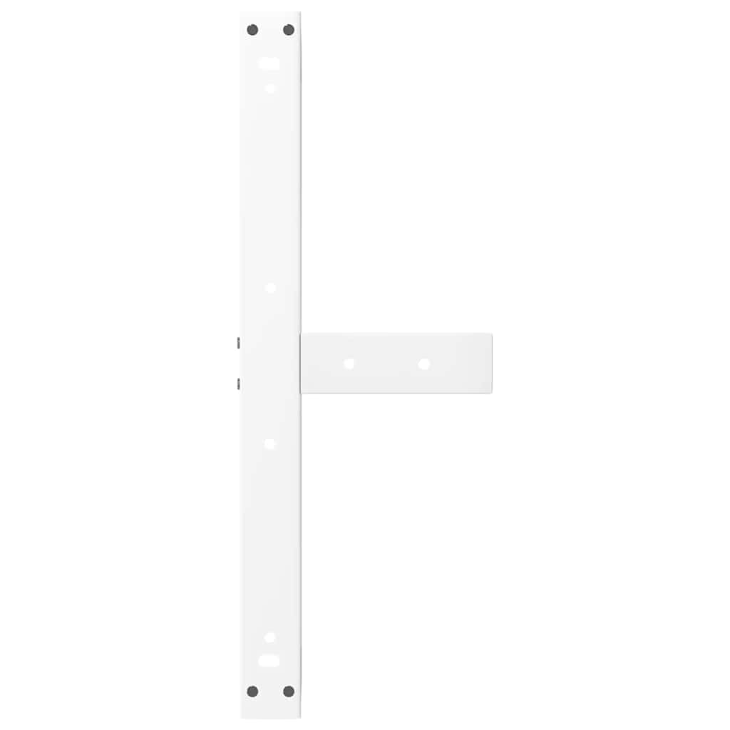 Kavos staliuko kojelės, 2 vnt., baltos, 60x25x(42 - 43) cm, plienas - Namų Idėja
