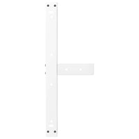 Kavos staliuko kojelės, 2 vnt., baltos, 60x25x(42 - 43) cm, plienas - Namų Idėja