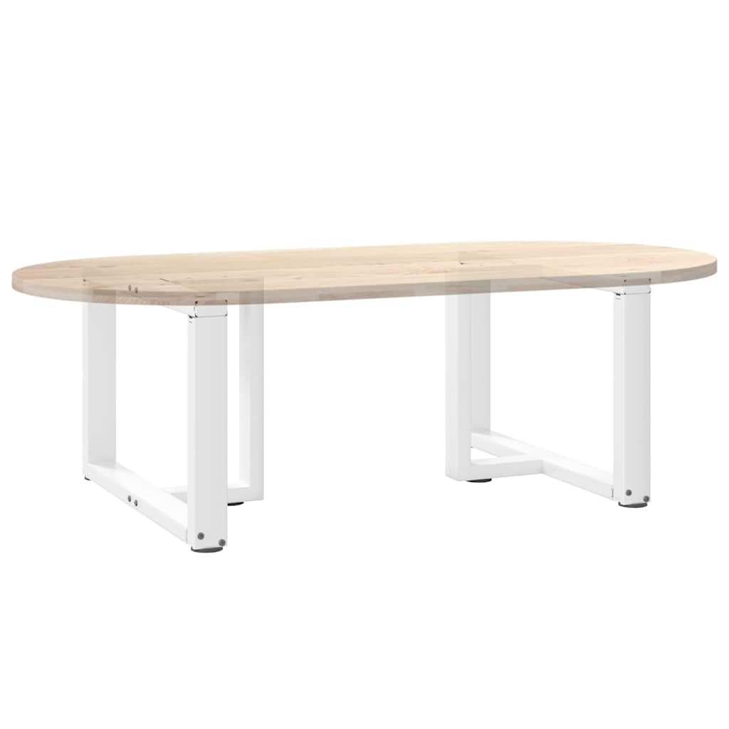 Kavos staliuko kojelės, 2 vnt., baltos, 60x25x(42 - 43) cm, plienas - Namų Idėja