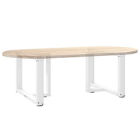 Kavos staliuko kojelės, 2 vnt., baltos, 60x25x(42 - 43) cm, plienas - Namų Idėja