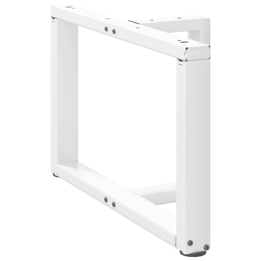 Kavos staliuko kojelės, 2 vnt., baltos, 60x25x(42 - 43) cm, plienas - Namų Idėja