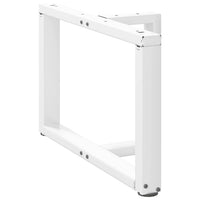 Kavos staliuko kojelės, 2 vnt., baltos, 60x25x(42 - 43) cm, plienas - Namų Idėja