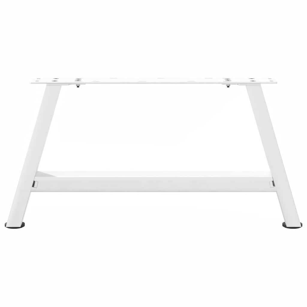 Kavos staliuko kojelės, 2 vnt., baltos, 60x(30 - 31) cm, plienas, A formos - Namų Idėja
